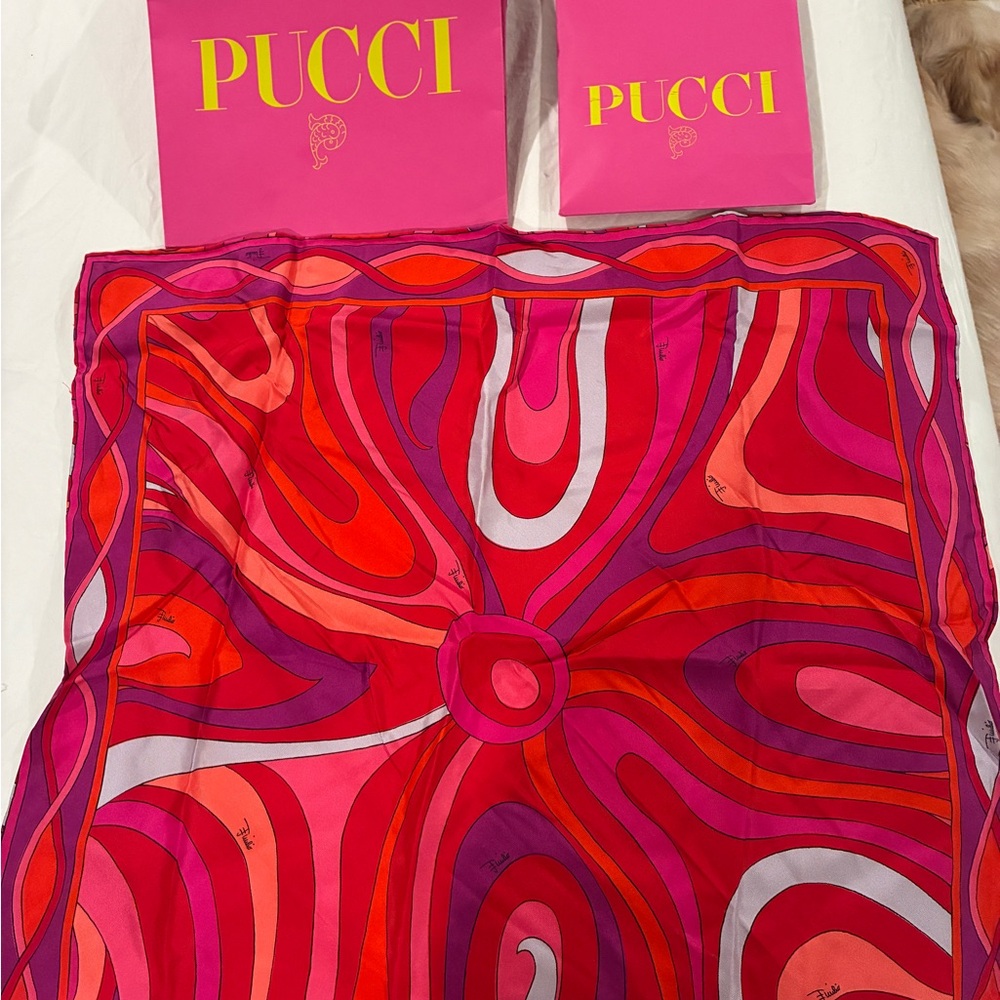 Emilio Pucci Marmo Print Scarf